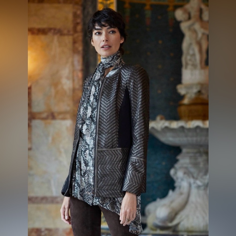 Carlisle Leather Liza Jacket. Size 2 Runs More Like A Size 4. NWT. MSRP $1695